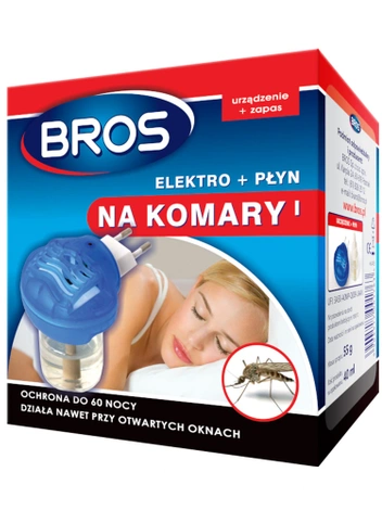 BROS elektro + płyn na komary 60 nocy