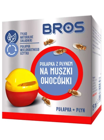 BROS pułapka z płynem na muszki owocówki