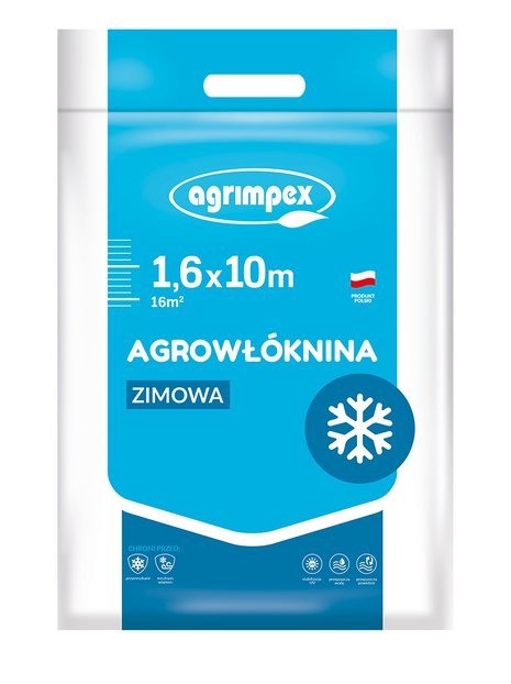 Agrowłóknina okryciowa zimowa biała UV P-50, 1,6 x 10 m